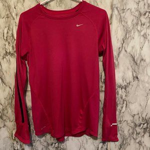 Nike Dri Fit long sleeve tshirt in pink